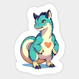 Fun Cartoon Dino 04 Sticker